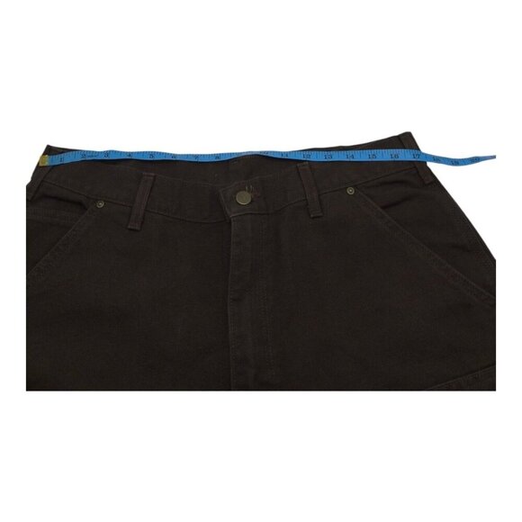 Carhartt Pant Men 36x30 Loose Fit Double Knee Distress Work B136 DKB Streetwear - Picture 6 of 9